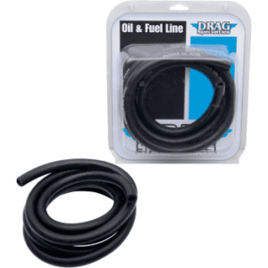 DRAG SPECIALTIES Fuel/Oil Line Black - 3/8" - 8' 0711-0195