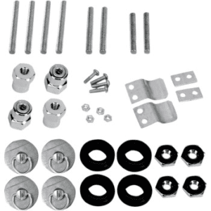 SADDLEMEN S4 Quick-Disconnect Saddlebag Docking Post and Fastener Kit for Harley - Sportster 3501-0339